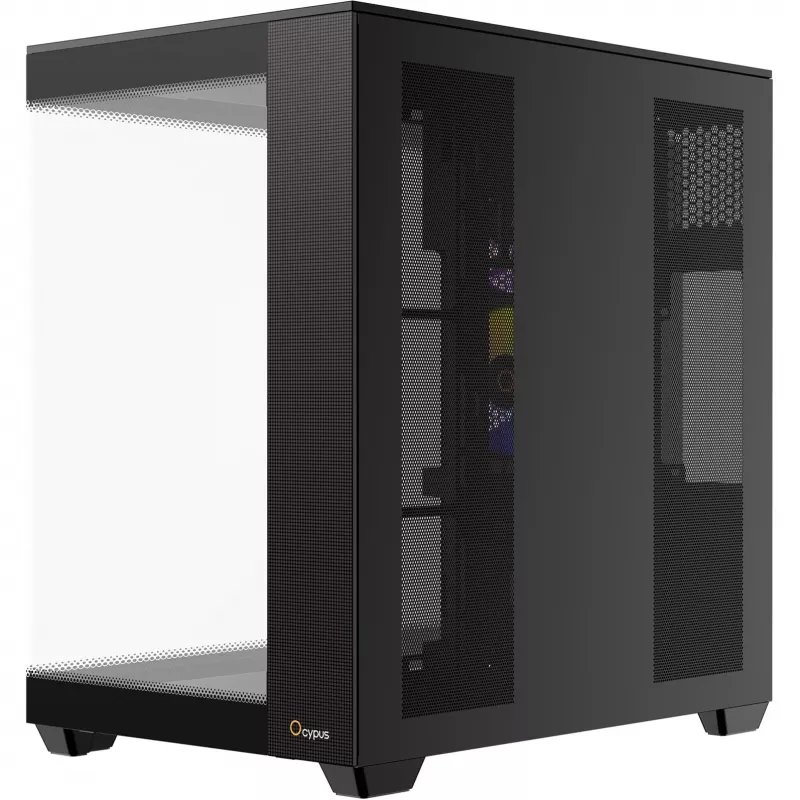 Ocypus Delta C74 ARGB negro caja semitorre con cristal panorámico
