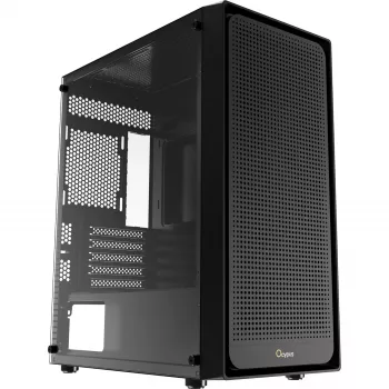Ocypus Gamma C50 negro caja de PC semitorre con ventana lateral de cristal templado