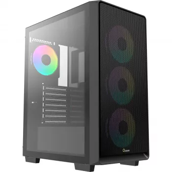 Ocypus Gamma C60 ARGB caja de PC semitorre - cristal templado, negro