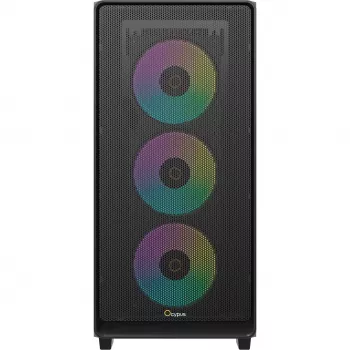 Ocypus Gamma C60 ARGB caja de PC semitorre - cristal templado, negro