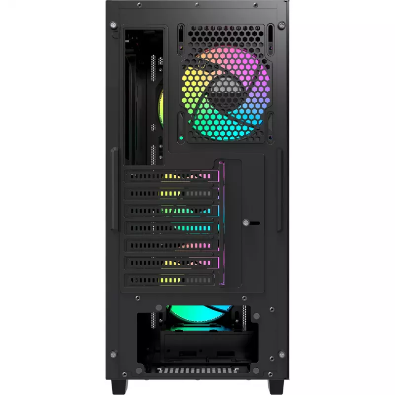 Ocypus Gamma C60 ARGB caja de PC semitorre - cristal templado, negro