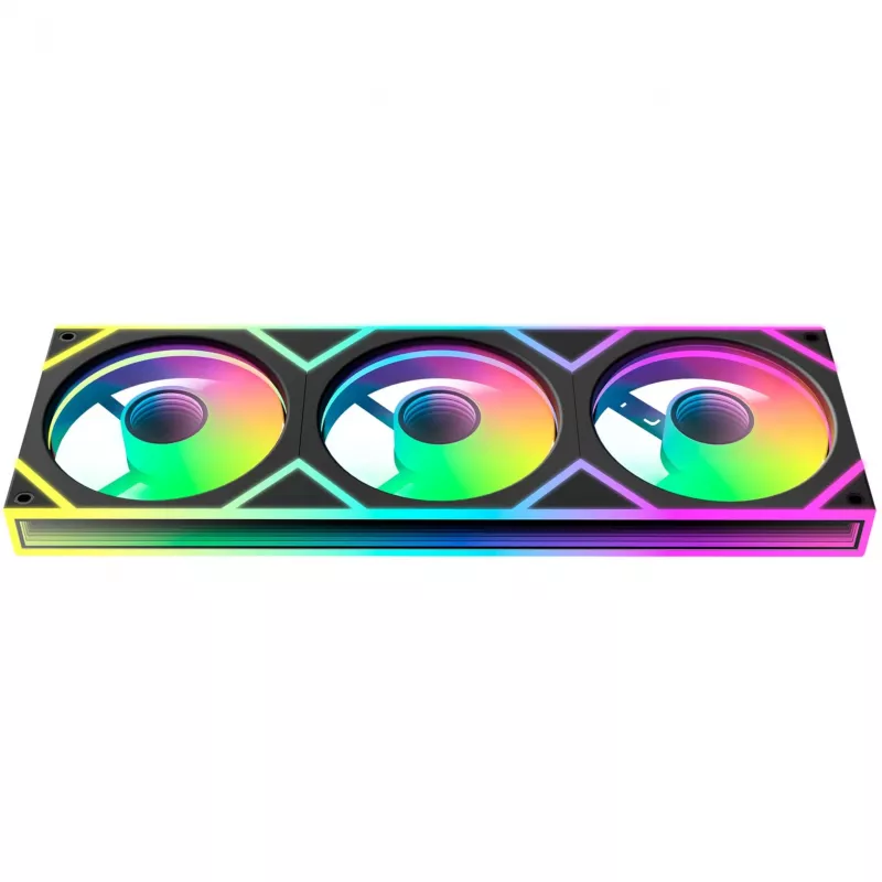 OCYPUS Gamma F36 ARGB Reverse Blade ventilador PWM 120mm pack de 3 negro