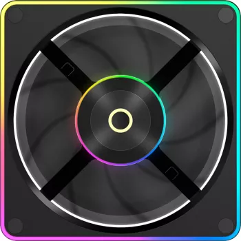 OCYPUS Sigma F12 ARGB Reverse ventilador de caja PWM 120mm - negro