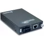 TRENDnet TFC-110S60 100 Mbps conversor de medios de fibra óptica monomodo (SC, 60 km)