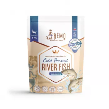 BEMO Alimento seco prensado en frío para perros Mono pescado de río 1kg