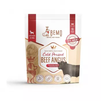 BEMO Alimento seco prensado en frío para perros Mono ternera Angus 3kg