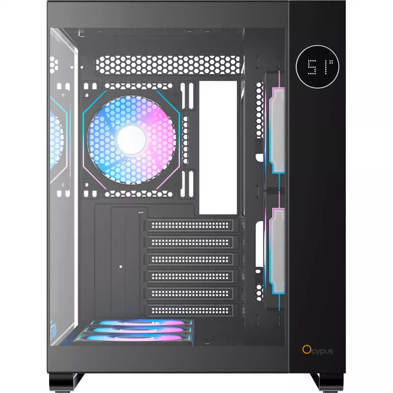 Ocypus Iota C70 ARGB Negro Caja semitorre con cristal panorámico