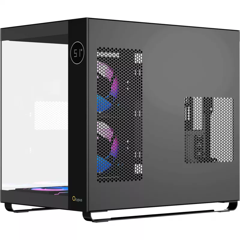 Ocypus Iota C70 ARGB Negro Caja semitorre con cristal panorámico