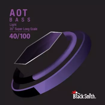 BlackSmith ANW-40100-4-35 cuerdas para bajo, juego de 4 cuerdas, .040-.100, escala de 35 pulgadas, acero niquelado, entorchadas redondas