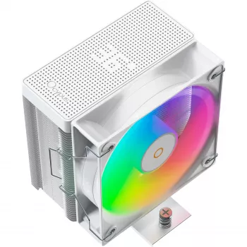 OCYPUS Gamma A40 ARGB Digital Disipador de CPU de perfil bajo - Blanco, 100 mm