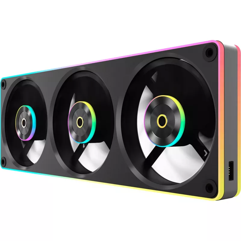 Ocypus Sigma F36 ARGB Ventilador triple de 365 mm con marco único, Negro