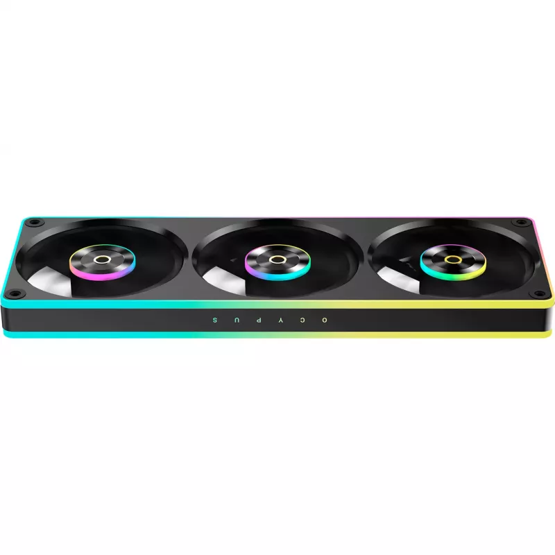 Ocypus Sigma F36 ARGB Ventilador triple de 365 mm con marco único, Negro