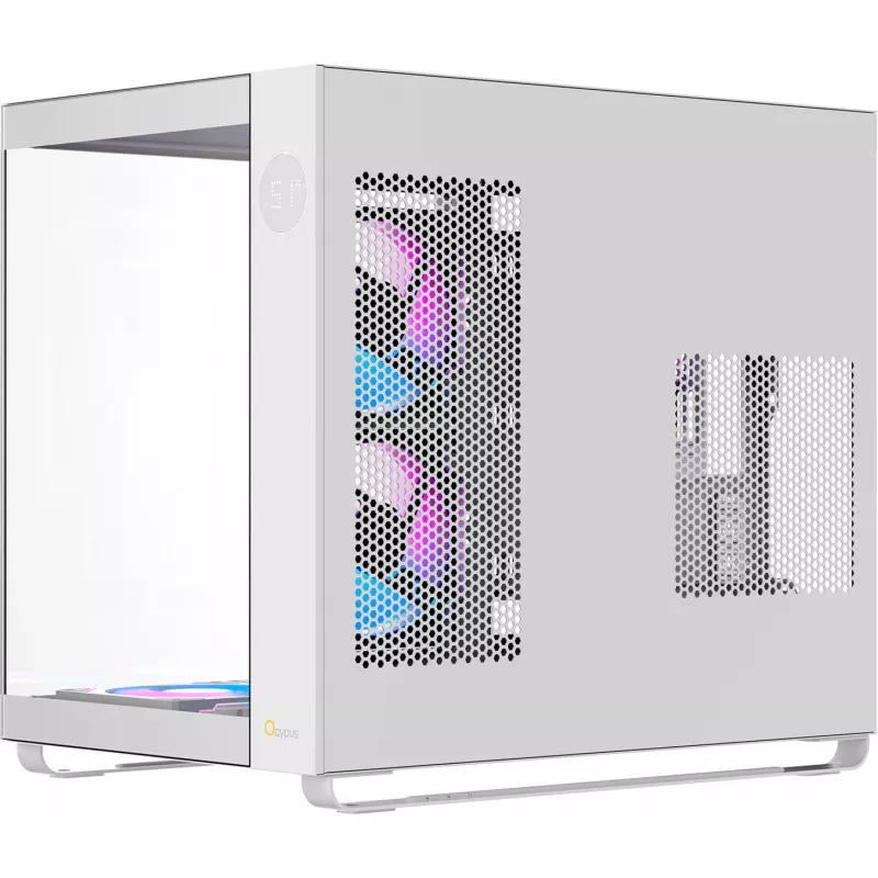 Ocypus Iota C70 ARGB Caja semitorre blanca con cristal panorámico