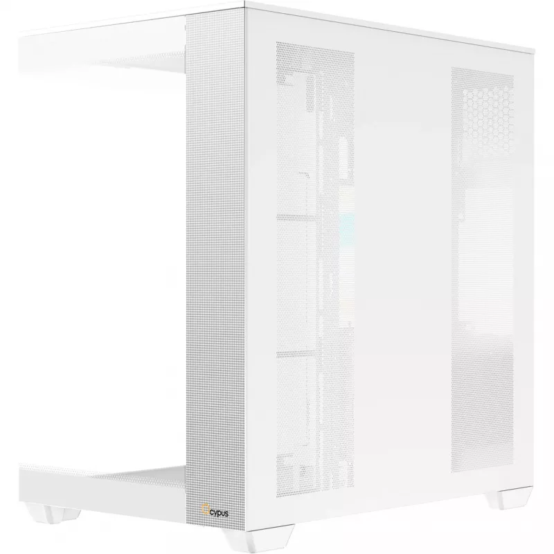 Ocypus Delta C74 ARGB Caja semitorre blanca con cristal panorámico