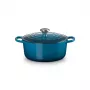Le Creuset Signature olla redonda de hierro fundido, 26 cm, 5,3 L, Marseille Blau