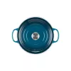 Le Creuset Signature olla redonda de hierro fundido, 26 cm, 5,3 L, Marseille Blau