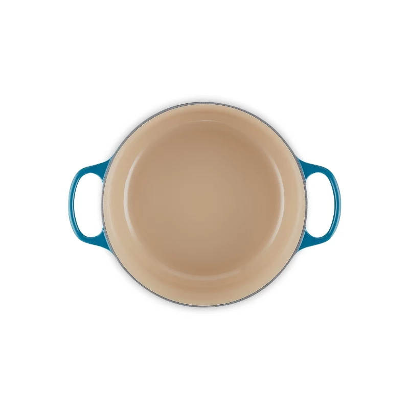 Le Creuset Signature olla redonda de hierro fundido, 26 cm, 5,3 L, Marseille Blau