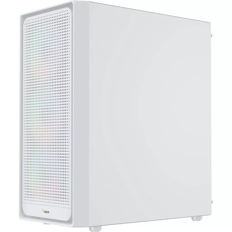 Ocypus Gamma C50 ARGB Caja de PC semitorre blanca, cristal templado, 3 ventiladores ARGB