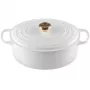 Le Creuset Olla de hierro fundido ovalada 31cm / 6,3L Blanco