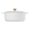 Le Creuset Olla de hierro fundido ovalada 31cm / 6,3L Blanco