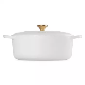 Le Creuset Olla de hierro fundido ovalada 31cm / 6,3L Blanco