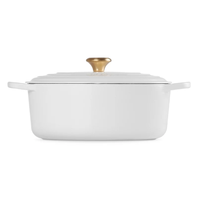 Le Creuset Olla de hierro fundido ovalada 31cm / 6,3L Blanco