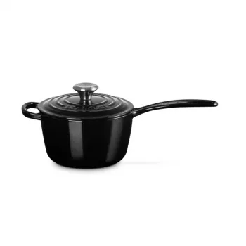 LE CREUSET Cazo de hierro fundido 16cm 1,5L Negro