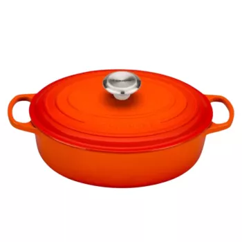 Le Creuset Olla de hierro fundido ovalada 27cm 3,4L Naranja volcán