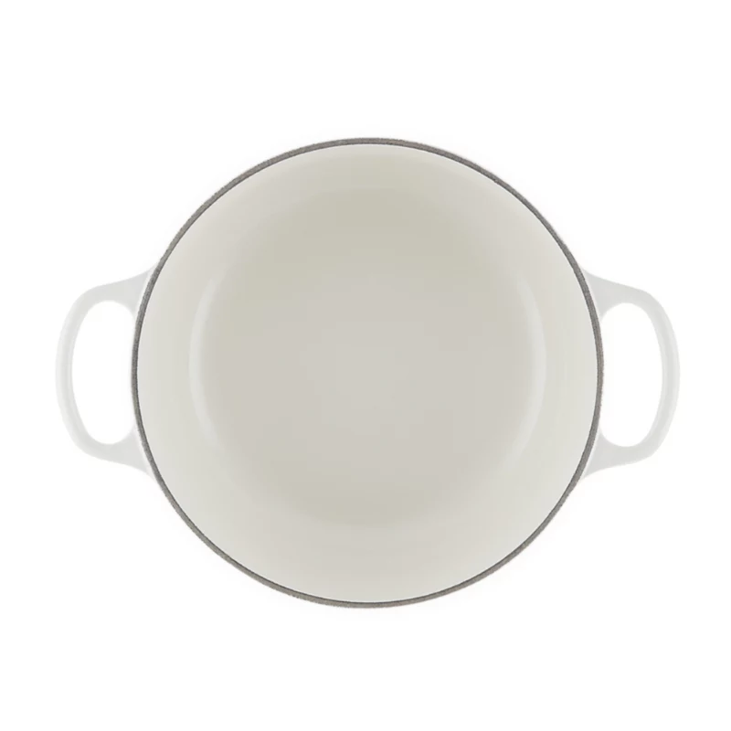 LE CREUSET olla de hierro fundido redonda 24cm 4,2L Blanco