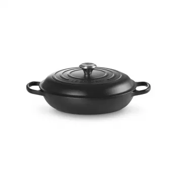 LE CREUSET Sartén de hierro fundido 30cm 3,5L negro mate