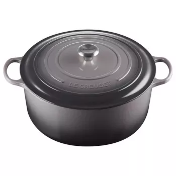 LE CREUSET Olla redonda de hierro fundido 34cm 12L gris