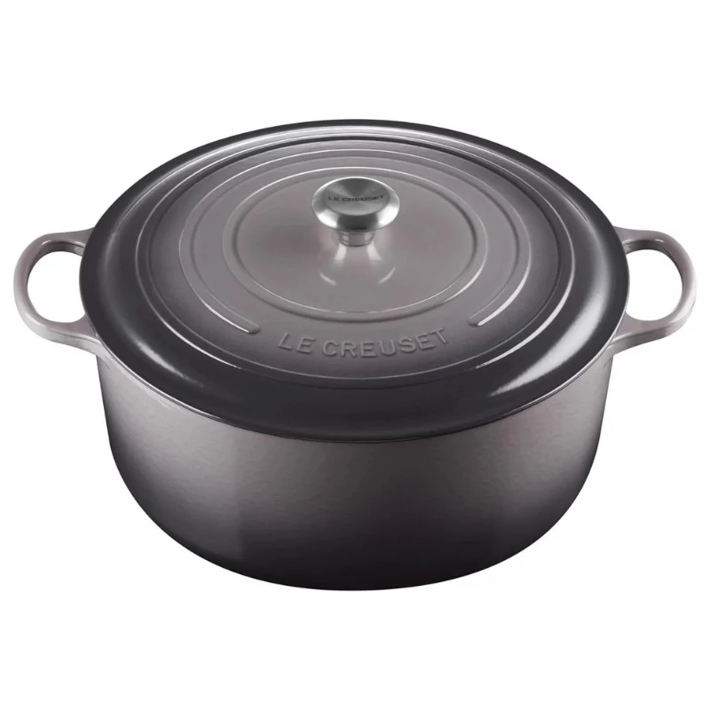 LE CREUSET Olla redonda de hierro fundido 34cm 12L gris