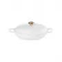 LE CREUSET Olla baja de hierro fundido 30cm 3,5L blanco