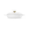 LE CREUSET Olla baja de hierro fundido 30cm 3,5L blanco