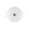 LE CREUSET Olla baja de hierro fundido 30cm 3,5L blanco