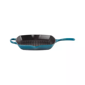 Le Creuset Sartén cuadrada de hierro fundido 26x26cm azul