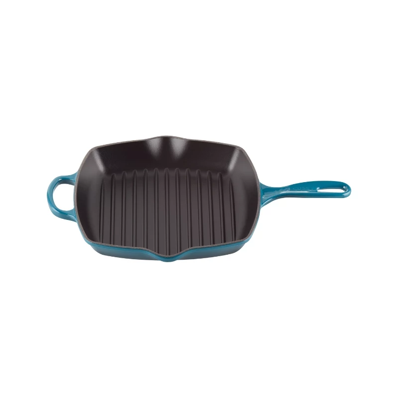 Le Creuset Sartén cuadrada de hierro fundido 26x26cm azul