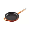 Le Creuset Sartén de hierro fundido con mango de madera 28 cm Volcanic naranja