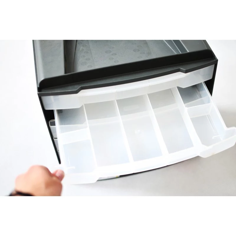 CURVER caja de herramientas y piezas pequeñas DIY con 6 cajones 29x17x27 cm