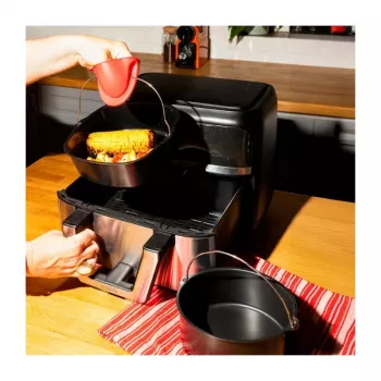 PYREX bandeja metálica para freidora de aire 22x21x7,5 cm