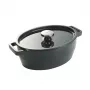 Pyrex olla de hierro fundido ovalada 5,8L gris 33x25cm
