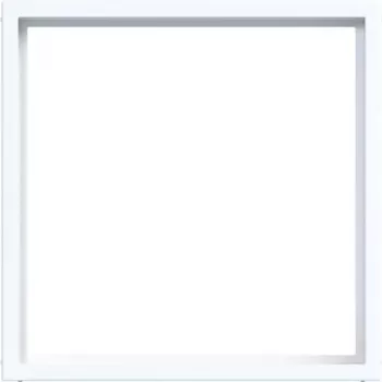 HAGER WAF7073WG anillo intermedio para placa central 50 x 50 mm, blanco luminoso
