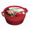 PYREX olla de hierro fundido 6,8L redonda 28cm Rojo