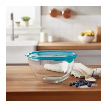 PYREX bol de vidrio con tapa 2,3L Ø21cm