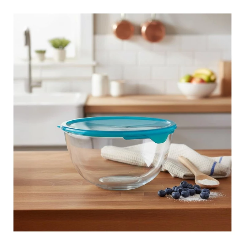 PYREX bol de vidrio con tapa 2,3L Ø21cm