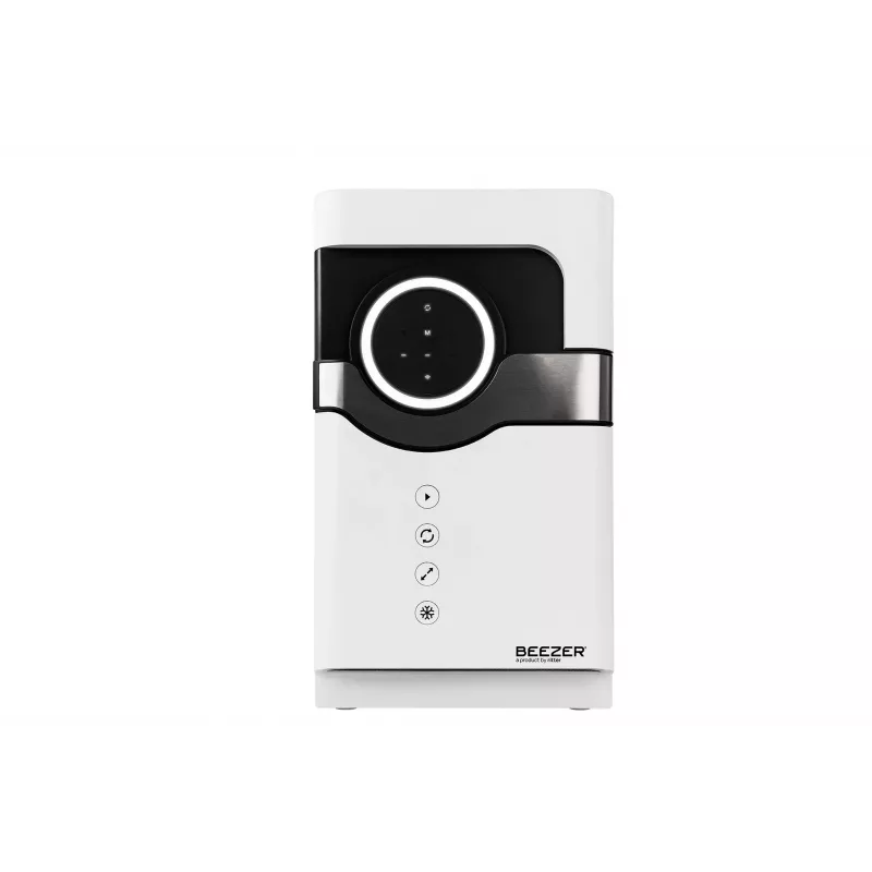 RITTER BEEZER enfriador de bebidas blanco con BEEZER® Connect, 60 L, puerta de vidrio, Wi-Fi
