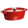 Pyrex Asadora de hierro fundido ovalada 5,8L Rojo 33x25cm