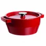 Pyrex Olla de hierro fundido 3,6L Redonda Ø24cm Rojo