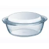 PYREX Essentials Recipiente de vidrio con tapa 1,4L Ø17cm
