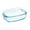 PYREX Recipiente de vidrio con tapa 4,5L Rectangular Essentials 33x20x14cm